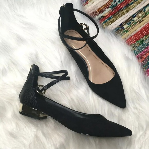 aldo ankle strap flats